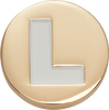 Jibbitz™ Charm Gold Letter L