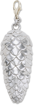 JIBBITZ™ CHARM SILVER PINECONE CHARM