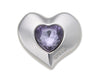 JIBBITZ™ CHARM Silver and Purple SMT Gem Heart