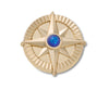 JIBBITZ™ CHARM Gold Star Navy Gem