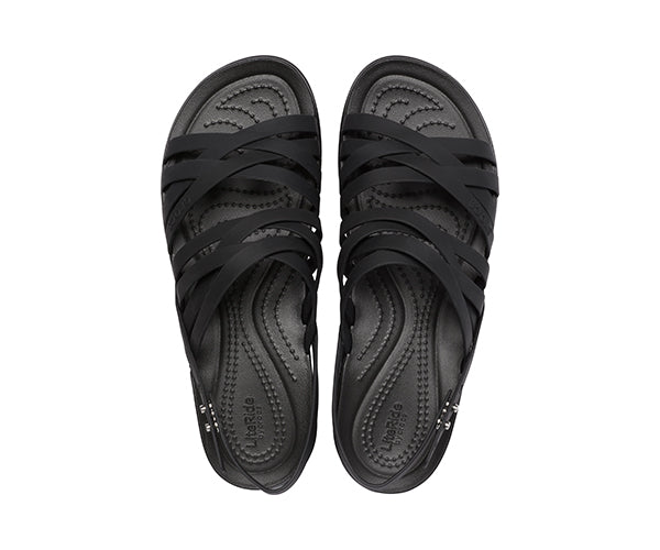 WOMEN'S CROCS BROOKLYN STRAPPY LOW WEDGE