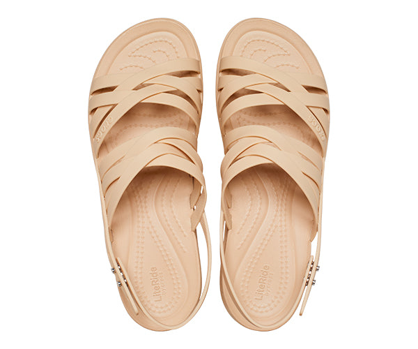 WOMEN'S CROCS BROOKLYN STRAPPY LOW WEDGE