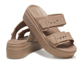 WOMEN'S CROCS BROOKLYN BUCKLE LOW WEDGE