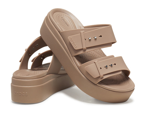 WOMEN'S CROCS BROOKLYN BUCKLE LOW WEDGE