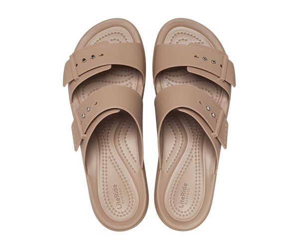 WOMEN'S CROCS BROOKLYN BUCKLE LOW WEDGE