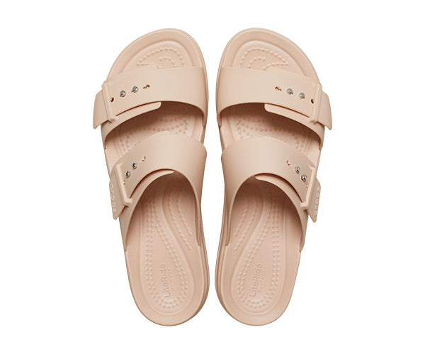 WOMEN'S CROCS BROOKLYN BUCKLE LOW WEDGE