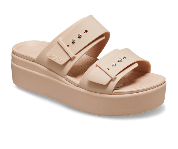 WOMEN'S CROCS BROOKLYN BUCKLE LOW WEDGE