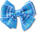 Blue Plaid Bow