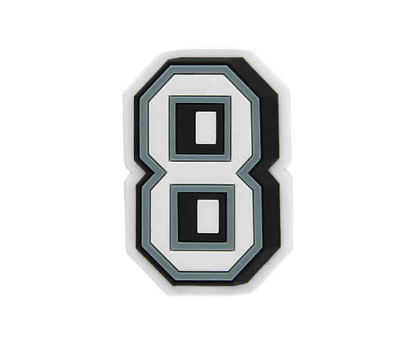 JIBBITZ™ CHARM B&W NUMBER 8