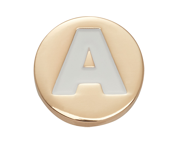 Jibbitz™ Charm Gold Letter A