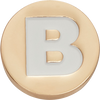 Jibbitz™ Charm Gold Letter B