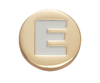 Jibbitz™ Charm Gold Letter E