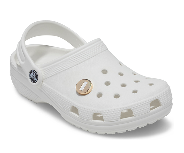 Jibbitz™ Charm Gold Letter I