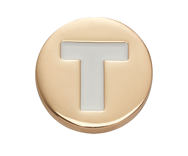 JIBBITZ™ CHARM GOLD LETTER T