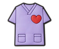 JIBBITZ™ PURPLE SCRUB SHIRT