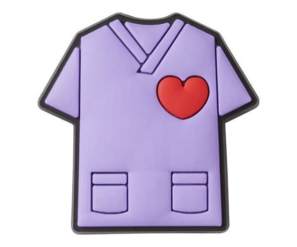 JIBBITZ™ PURPLE SCRUB SHIRT