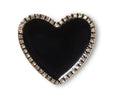 JIBBITZ™ BLACK HEART WITH GOLD OUTLINE