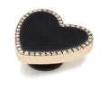 JIBBITZ™ BLACK HEART WITH GOLD OUTLINE