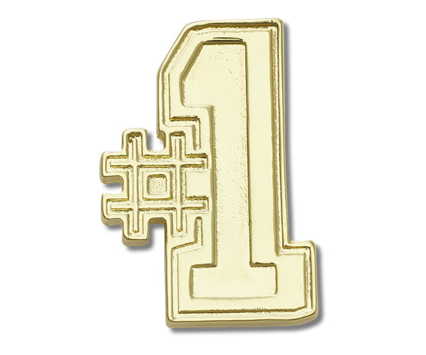 JIBBITZ™ GOLD NUMBER ONE