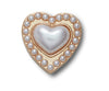JIBBITZ™ CHARM GOLD PEARL HEART