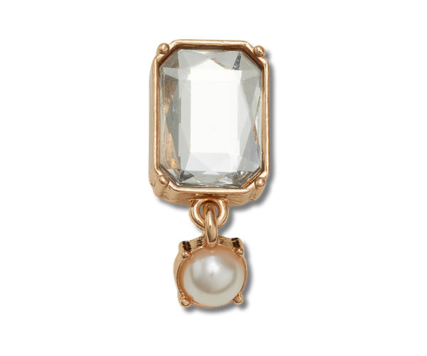 JIBBITZ™ CHARM GOLD PEARL DANGLE
