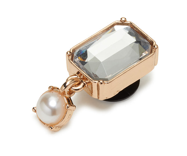 JIBBITZ™ CHARM GOLD PEARL DANGLE