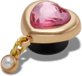 JIBBITZ™ CHARM GOLD HEART GEM WITH PEARL