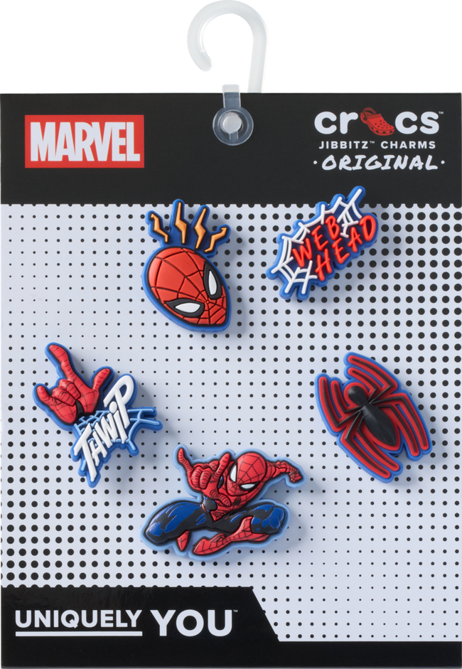 JIBBITZ™ CHARM SPIDERMAN 5PCK