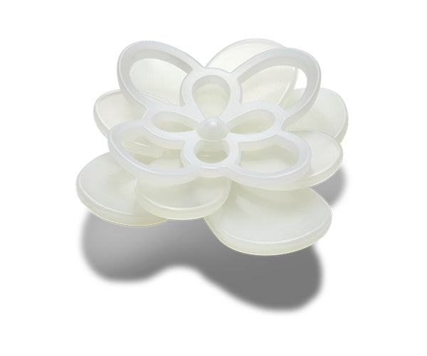 JIBBITZ™ CHARM BLOOMING WHITE FLOWER 1