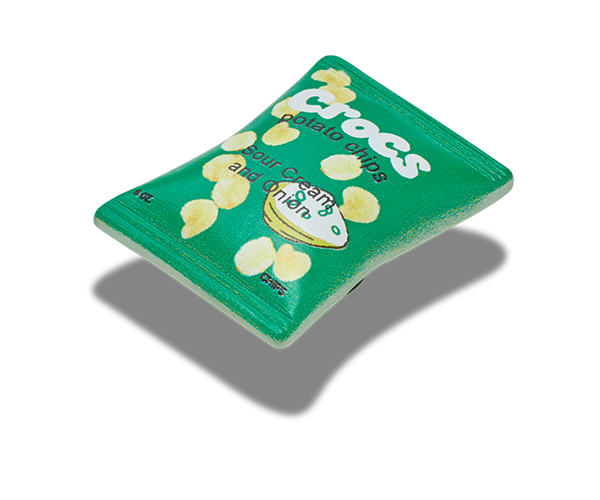 Jibbitz™ Charm Green Chip Bag