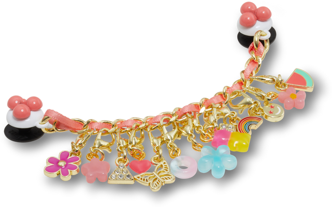 JIBBITZ™ CHARM PINK ADJUSTABLE CHARM CHAIN