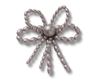 JIBBITZ™ CHARM BLACK PEARL BEADED BOW