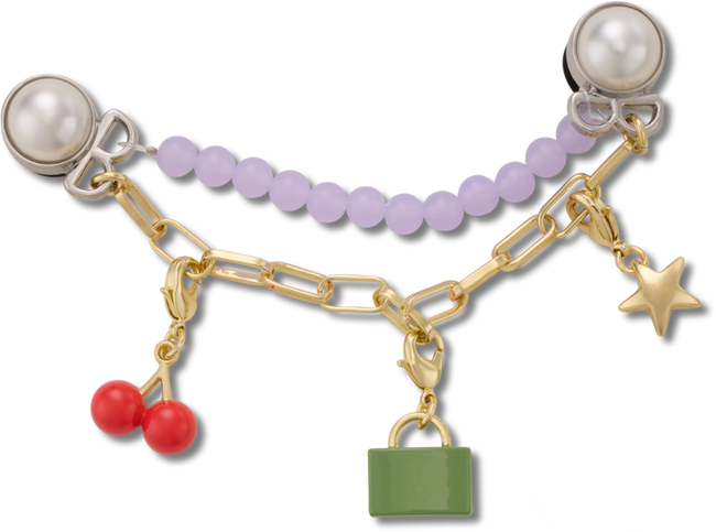 JIBBITZ™ CHARM PURPLE META CHARM CHAIN