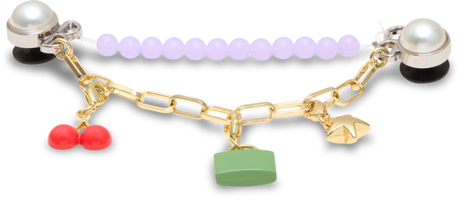 JIBBITZ™ CHARM PURPLE META CHARM CHAIN