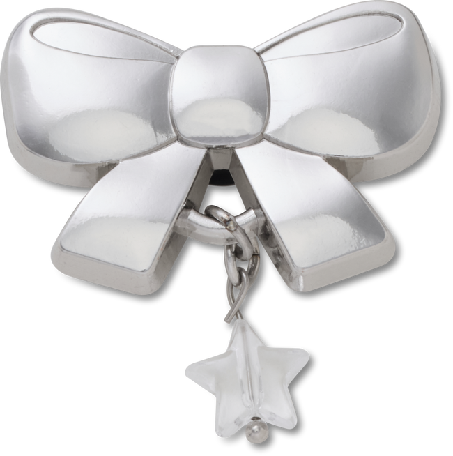 Jibbitz™ Charm Indie Silver Bow Dangle