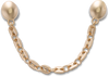 JIBBITZ™ CHARM GOLD ANCHOR CHAIN