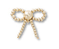 JIBBITZ™ CHARM Gold Beaded Bow