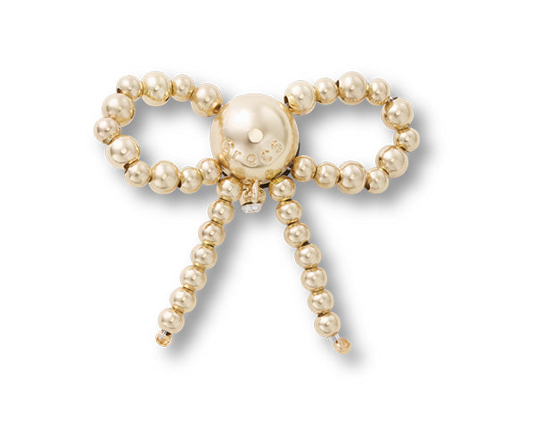JIBBITZ™ CHARM Gold Beaded Bow