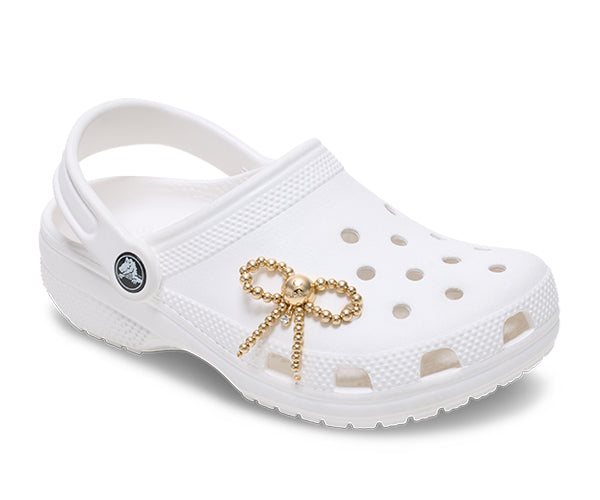 JIBBITZ™ CHARM Gold Beaded Bow