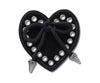 JIBBITZ™ CHARM BLACK HEART WITH BOW