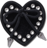 JIBBITZ™ CHARM BLACK HEART WITH BOW