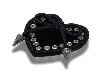 JIBBITZ™ CHARM BLACK HEART WITH BOW