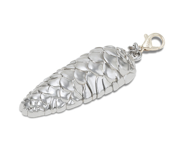 JIBBITZ™ CHARM SILVER PINECONE CHARM
