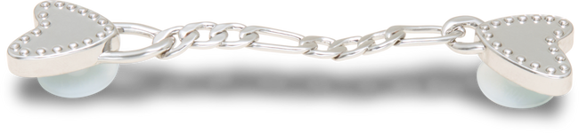 JIBBITZ™ CHARM SILVER HEART MINI CHAIN