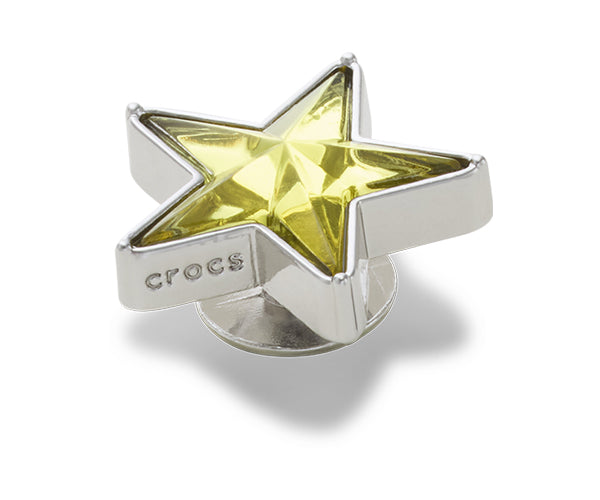 JIBBITZ™ CHARM Silver and Green SMT Gem Star