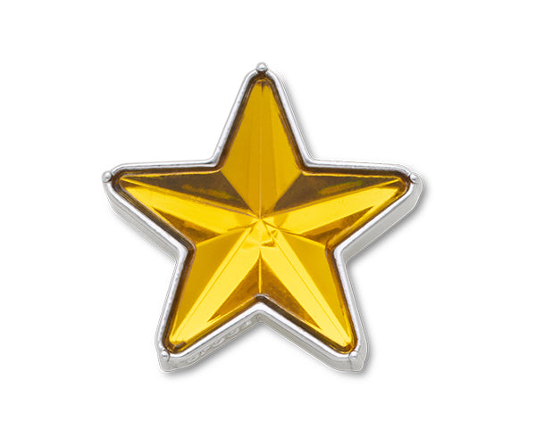 JIBBITZ™ CHARM Orange and Silver SMT Gem Star