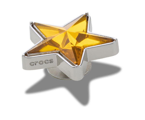 JIBBITZ™ CHARM Orange and Silver SMT Gem Star