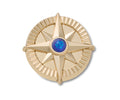 JIBBITZ™ CHARM Gold Star Navy Gem