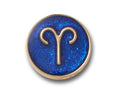 JIBBITZ™ CHARM Gold Aries