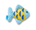 JIBBITZ™ CHARM Blue and Gold Sparkle Fish